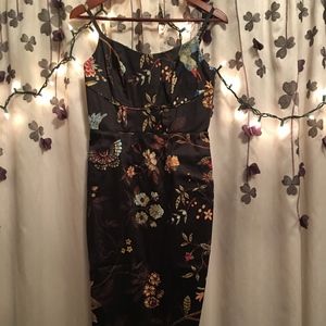 Asos Black and Floral Dress